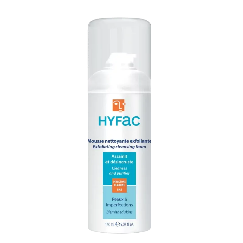 HYFAC MOUSSE NETTOYANTE EXFOLIANTE 150 ML                                           