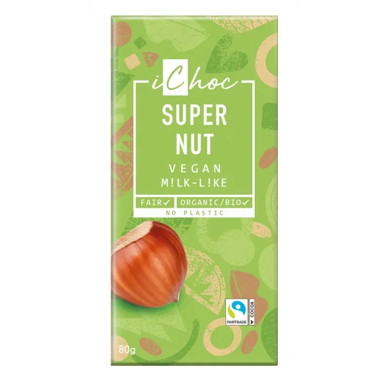 ICHOC TABLETTE CHOCOLAT SUPER NUT 80G