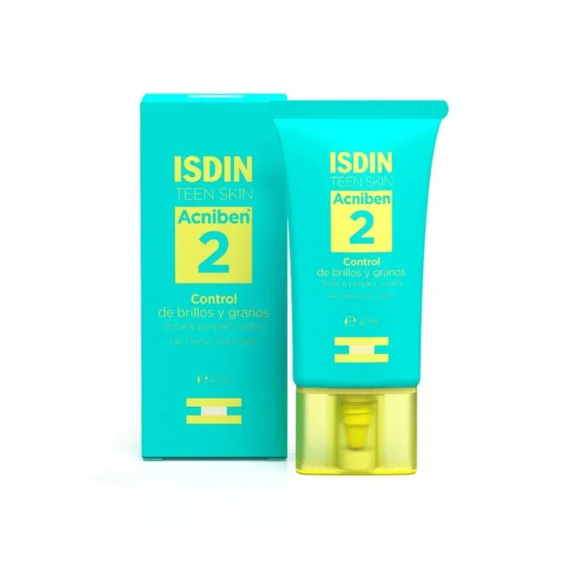 ISDIN TEEN SKIN ACNIBEN 2 GEL CREME POUR PEAUX GRASSE 40 ML                            