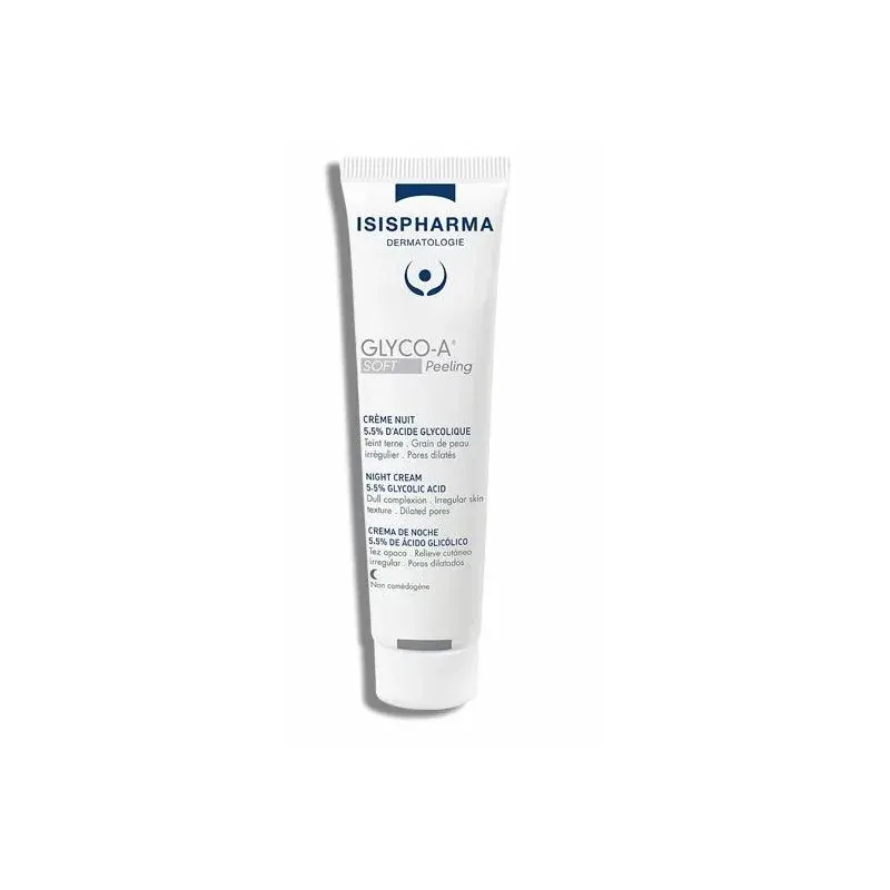 ISISPHARMA GLYCO-A SOFT Peeling Crème Nuit 5,5% D’acide Glycolique 30ml