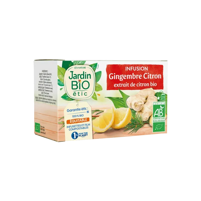 JARDIN BIO INFUSION GINGEMBRE CITRON 30G