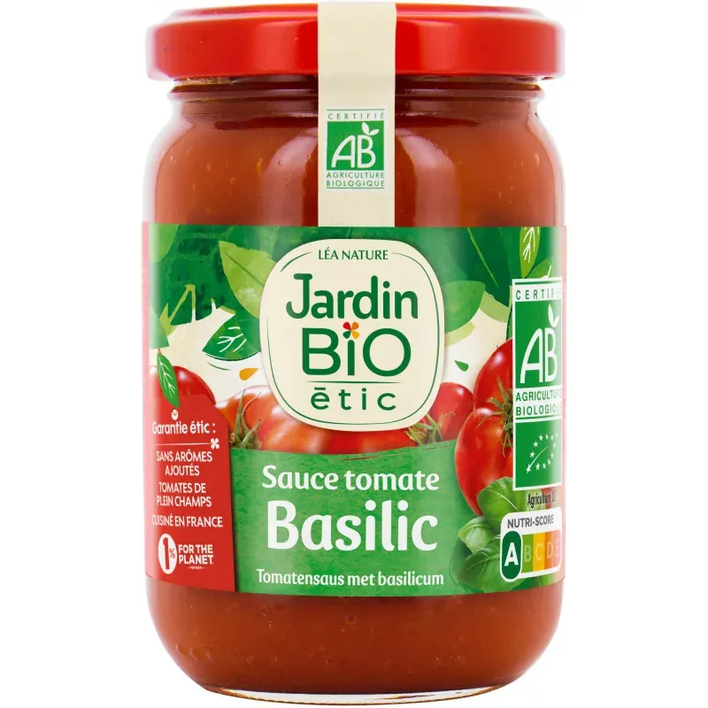 JARDIN BIO SAUCE TOMATE BASILIC 200G