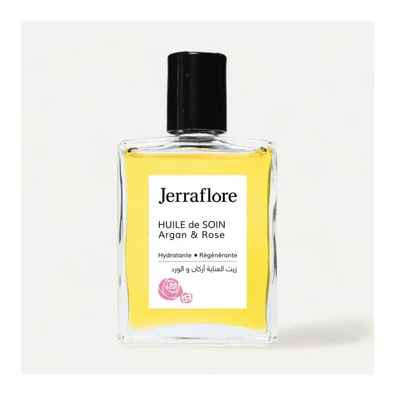 JERRAFLORE HUILE DE SOIN ARGAN / ROSE 60ml