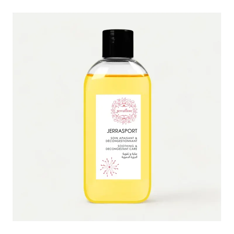 JERRAFLORE JERRA SPORT 150ml Huile De Massage Anti-Douleurs Et Relaxant Musculaire
