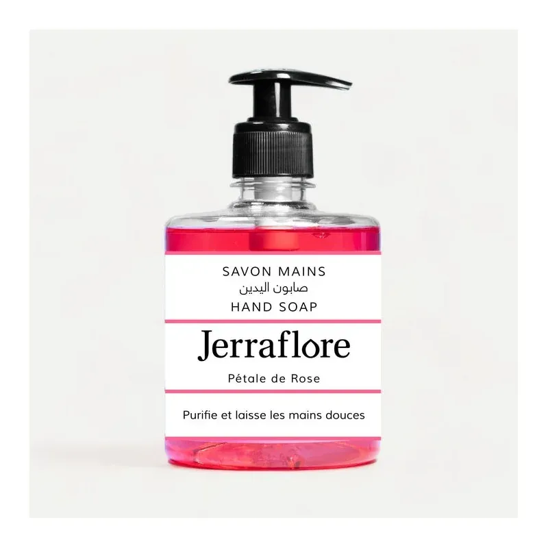 JERRAFLORE SAVON MAINS ROSE 500ml