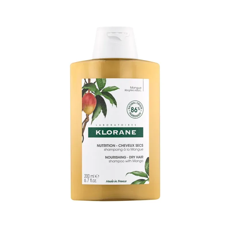 Klorane - Shampoing Nutrition à la Mangue - Cheveux secs 200 ml