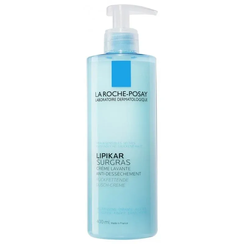 LA ROCHE-POSAY LIPIKAR SURGRAS DOUCHE CREME 400ml Concentré Anti-Déssèchement