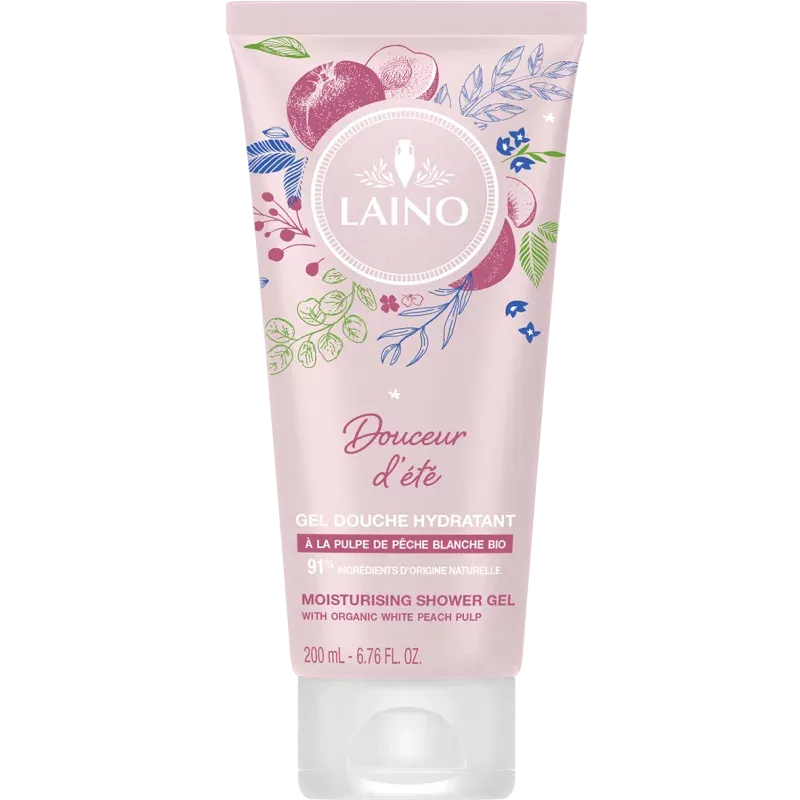 LAINO GEL DOUCHE HYDRATANT À LA PULPE DE PÊCHE BLANCHE 200ML