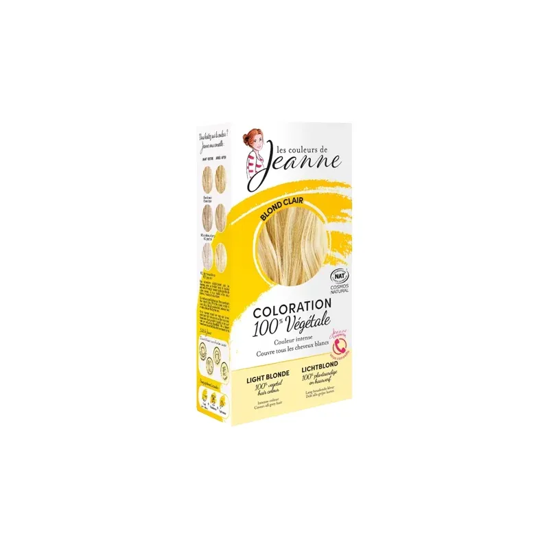 LES COULEURS DE JEANNE COLORATION BLOND CLAIR 100% VEGETALE