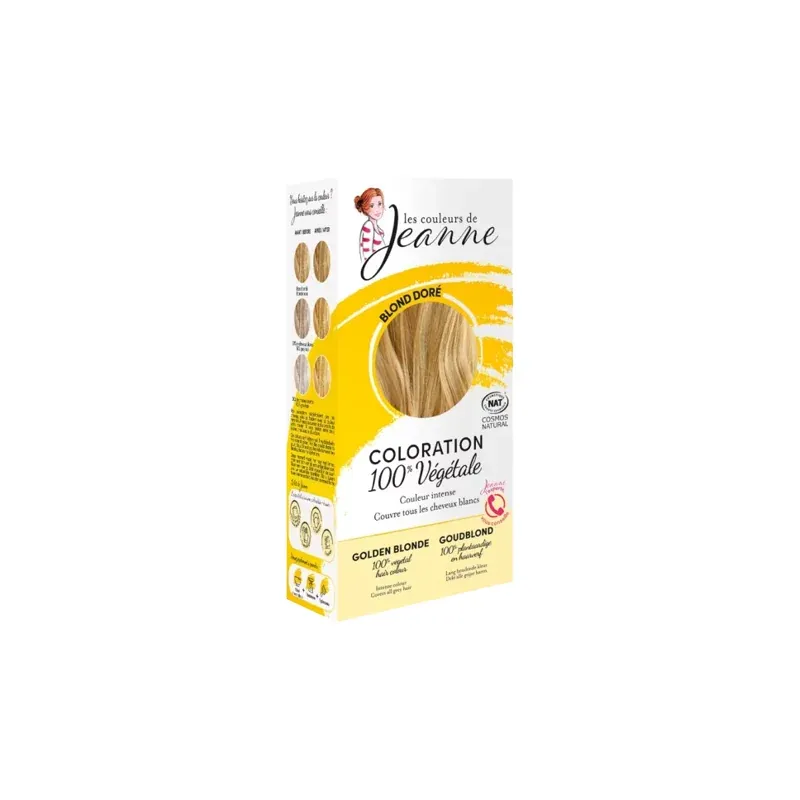 LES COULEURS DE JEANNE COLORATION BLOND DORE 100% VEGETALE