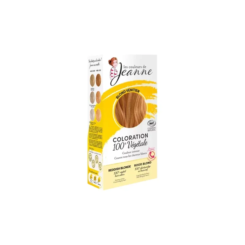 LES COULEURS DE JEANNE COLORATION BLOND VENITIEN 100% VEGETALE 2x50G