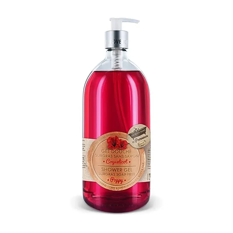 LES PETITS BAINS DE PROVENCE GEL DOUCHE SANS SAVON Coquelicot 1L
