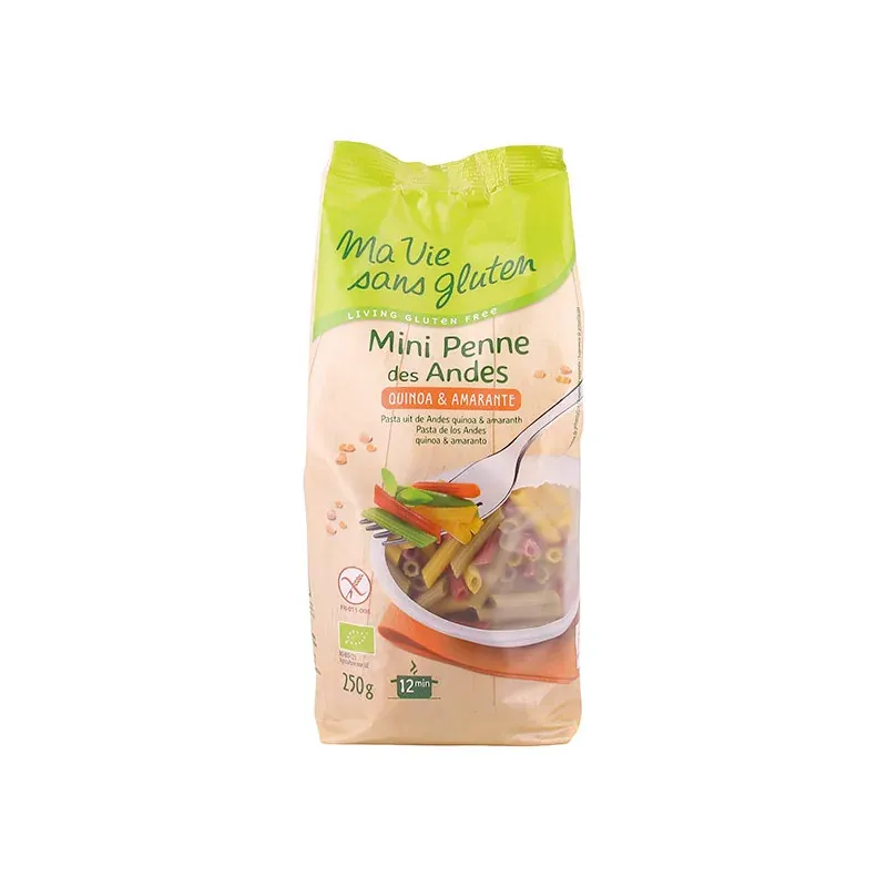 MA VIE SANS GLUTEN PENNE DES ANDES 3 COULEURS 250G