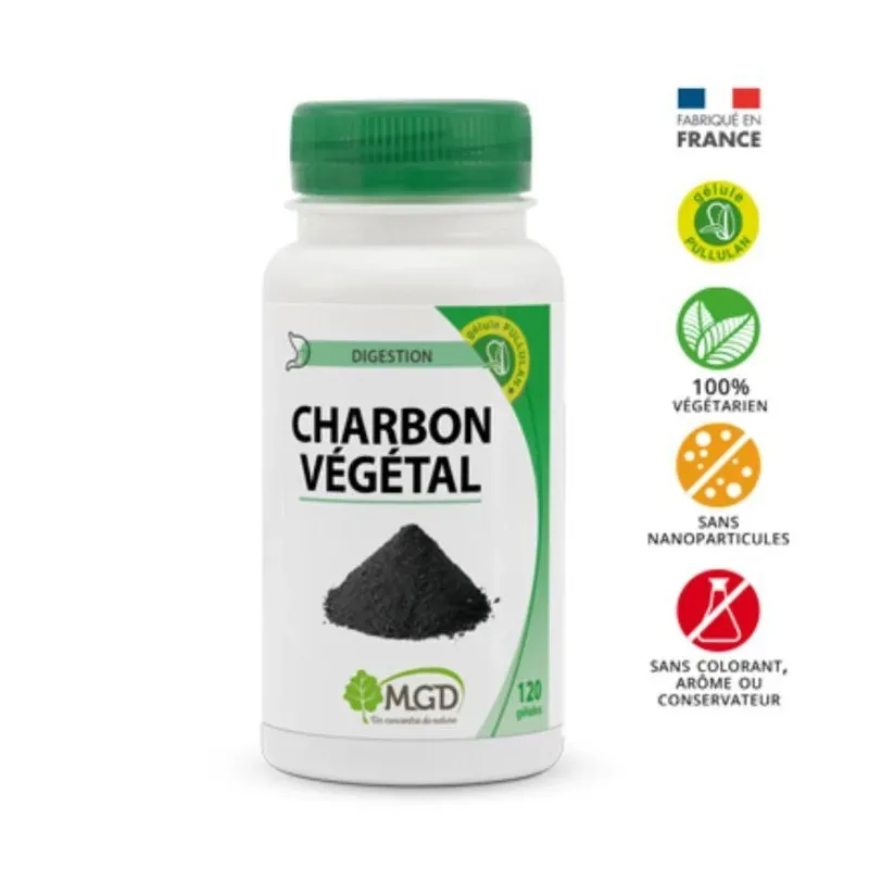 MGD CHARBON VÉGÉTALE PILLULIER 120 GÉLULES