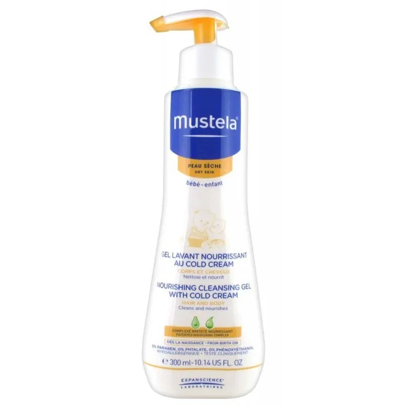 MUSTELA Gel lavant surgras peau sèche 300 ml