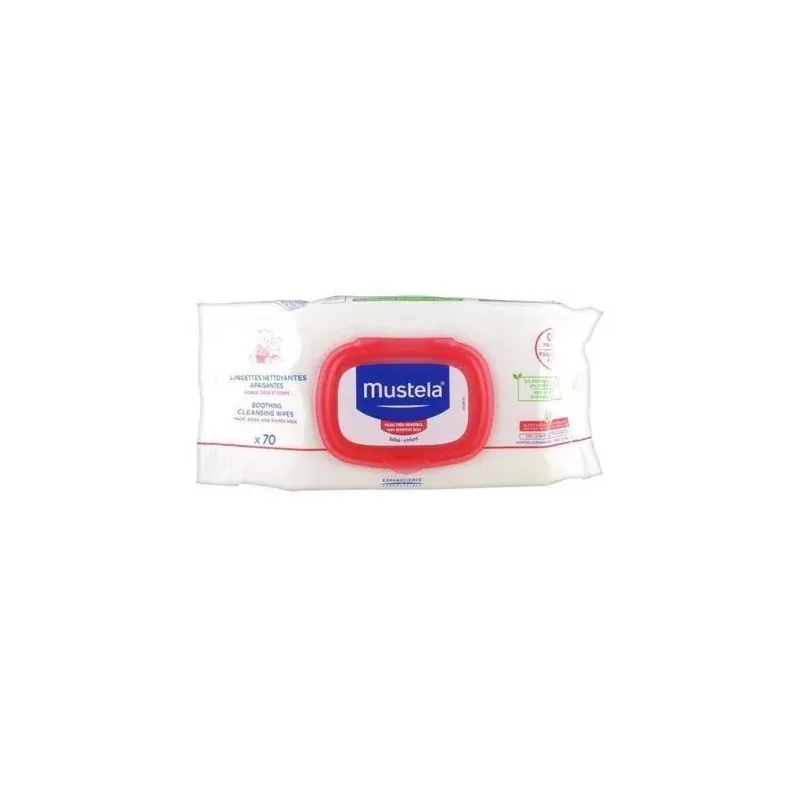 MUSTELA LINGETTES NETTOYANTES APAISANTES SANS RINÇAGE*70