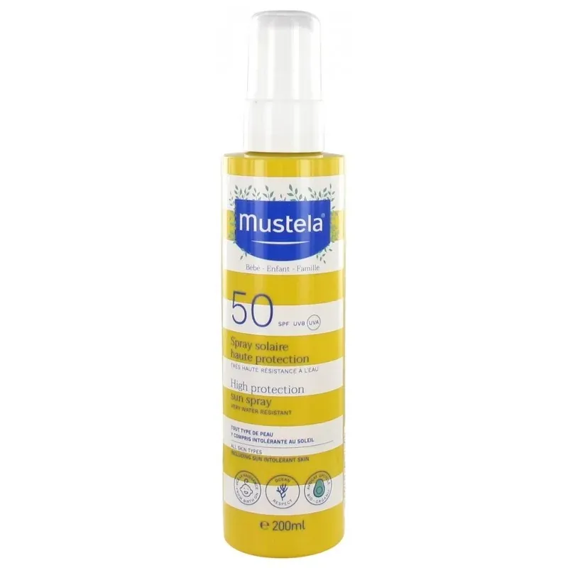 MUSTELA SPRAY SOLAIRE TRES HAUTE PROTECTION SPF 50+ 200 ML