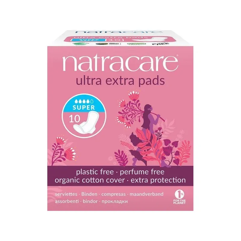 Natracare SERVIETTE ULTRA EXTRA SUPER 10 U