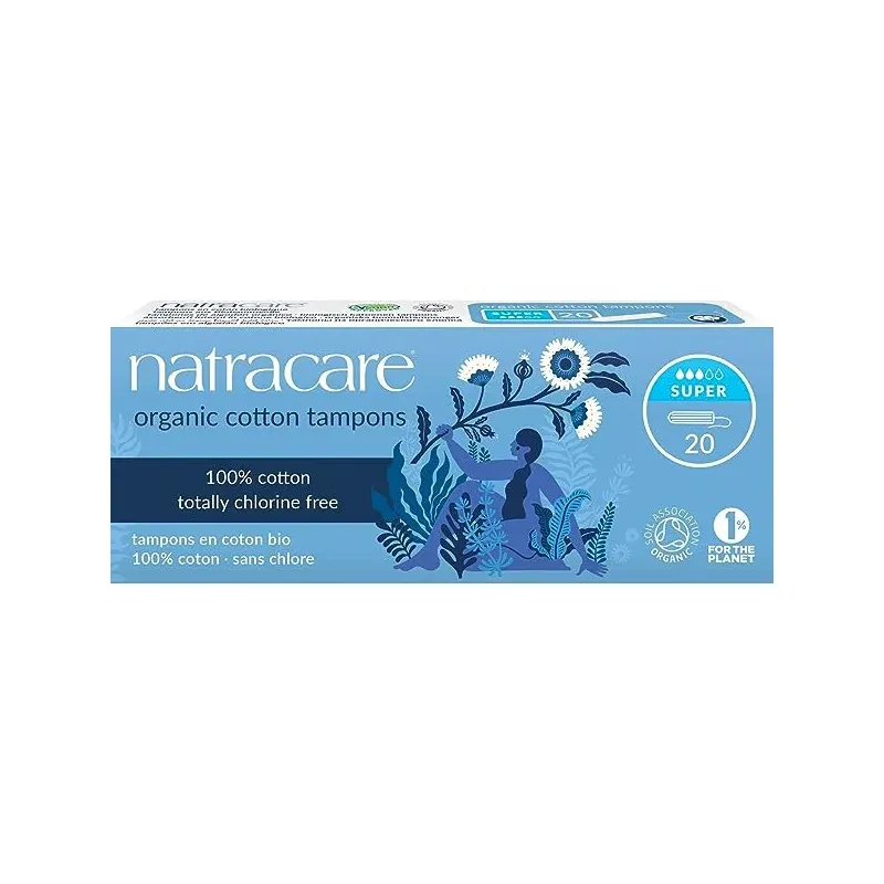 natracare tampons super sans applicateur 20u