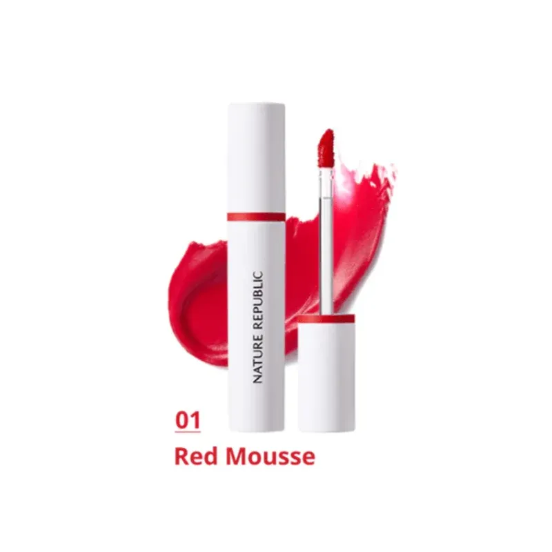 NATURE REPUBLIC BYFLOWER TRIPLE MOUSSE TINT 01 RED MOUSSE