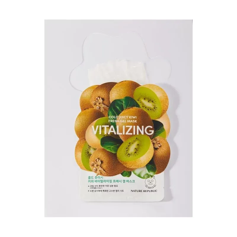 NATURE REPUBLIC COLD JUICY KIWI VITALIZING GEL MASK