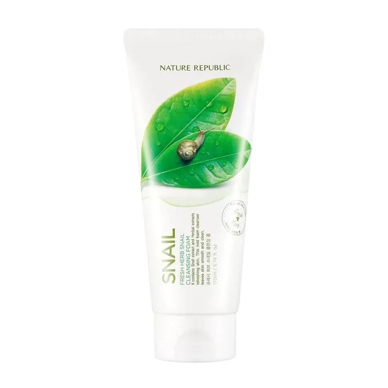 Nature Republic FRESH HERB SNAIL CLEANSING FOAM 170ml                               
