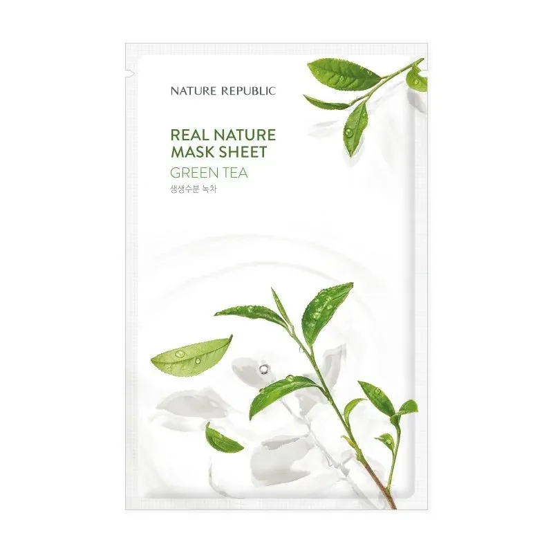 NATURE REPUBLIC REAL NATURAL GREEN TEA MASK SHEET 23g