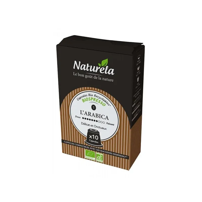 NATURELA CAPSULES BIOSPRESSO L'ARABICA 55G