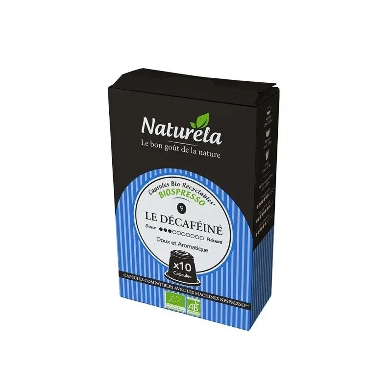 NATURELA CAPSULES BIOSPRESSO LE DECAFEINE 55G