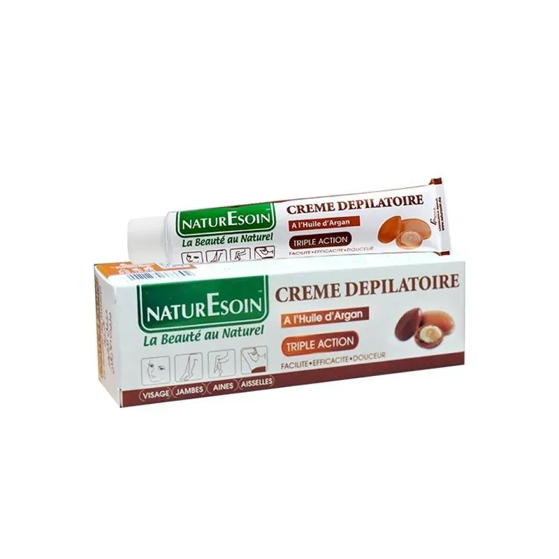 NaturEsoin Crème Dépilatoire à l’Huile d’Argan – 50 ml