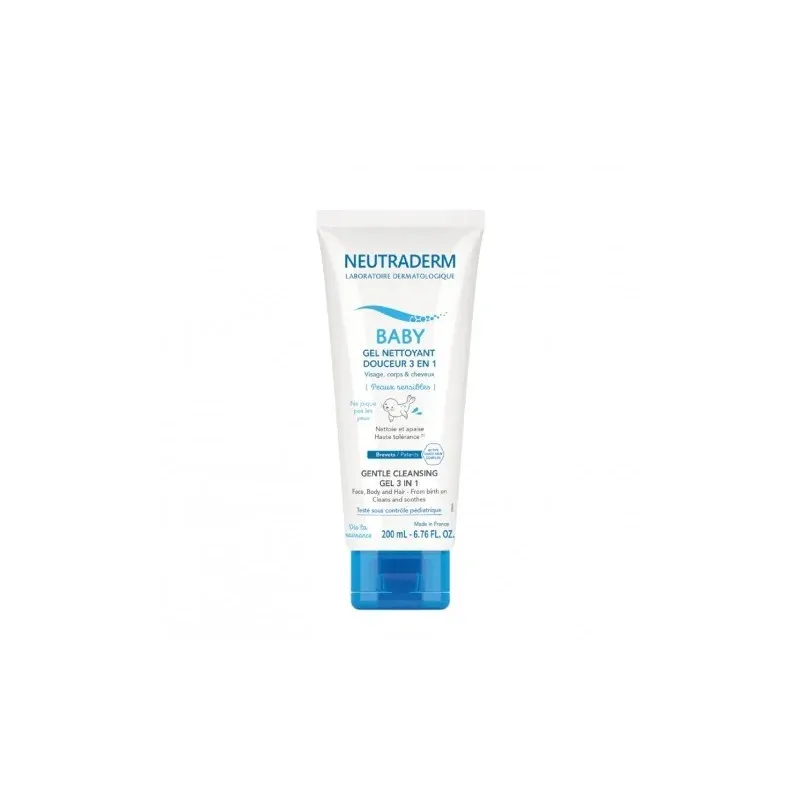 NEUTRADERM BABY GEL NETTOYANT DOUCEUR 3 EN 1 - 200ML