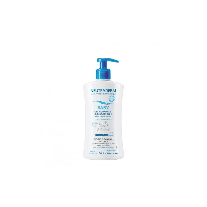 NEUTRADERM BABY GEL NETTOYANT DOUCEUR 3 EN 1 - 400ML