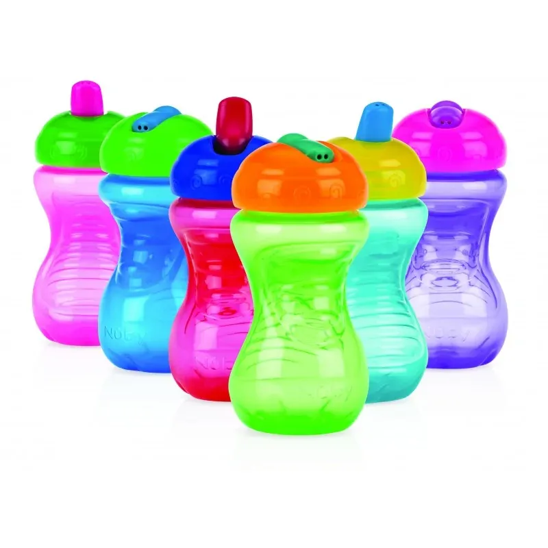 NUBY Gobelet en PP à Bec rigide et fermeture à clik couvercle 300ml +6mois - ID10351