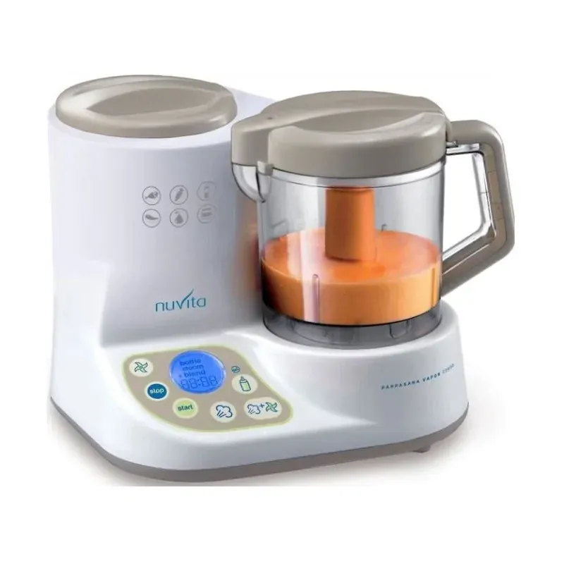NUVITA ROBOT MULTIFONCTION 6 EN 1 CUISEUR VAPEUR – MIXE – HOMOGÉNÉISE – DÉCONGÈLE – CHAUFFE-BIBERON – STÉRILISATION –1966