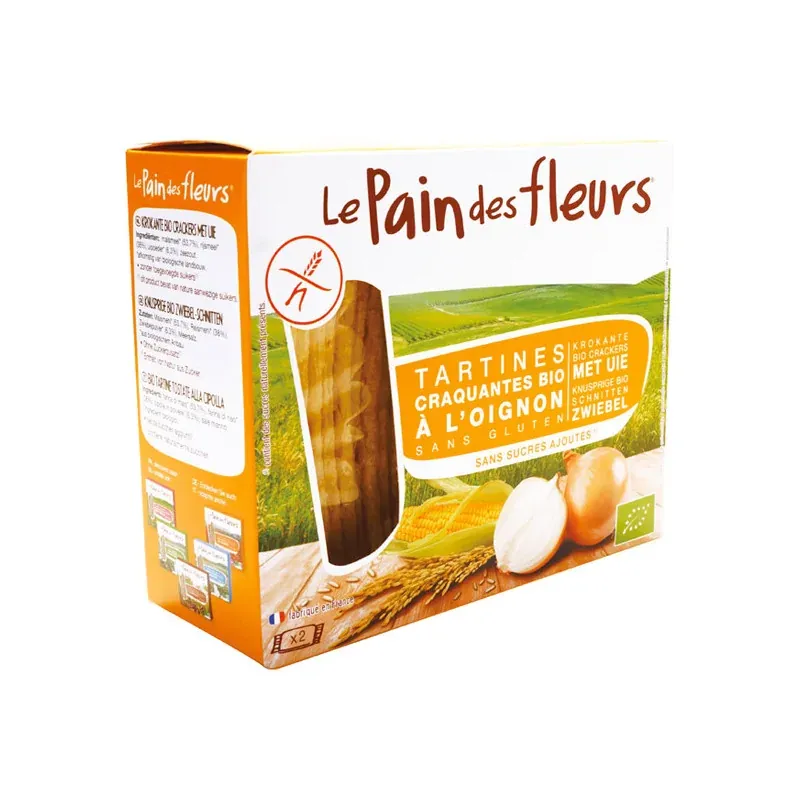 Le Pain des Fleurs Tartines Craquantes à l’Oignon 150G