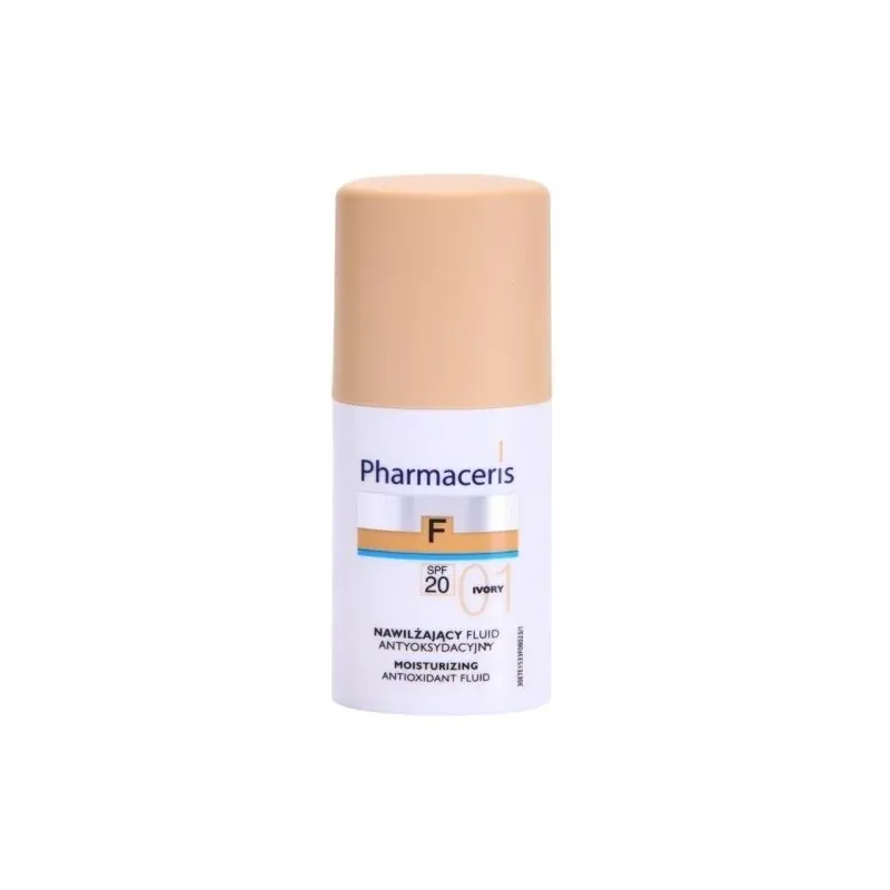 PHARMACERIS FOND DE TEINT FLUIDE HYDRATANT SPF20 01 ivoire 30ML