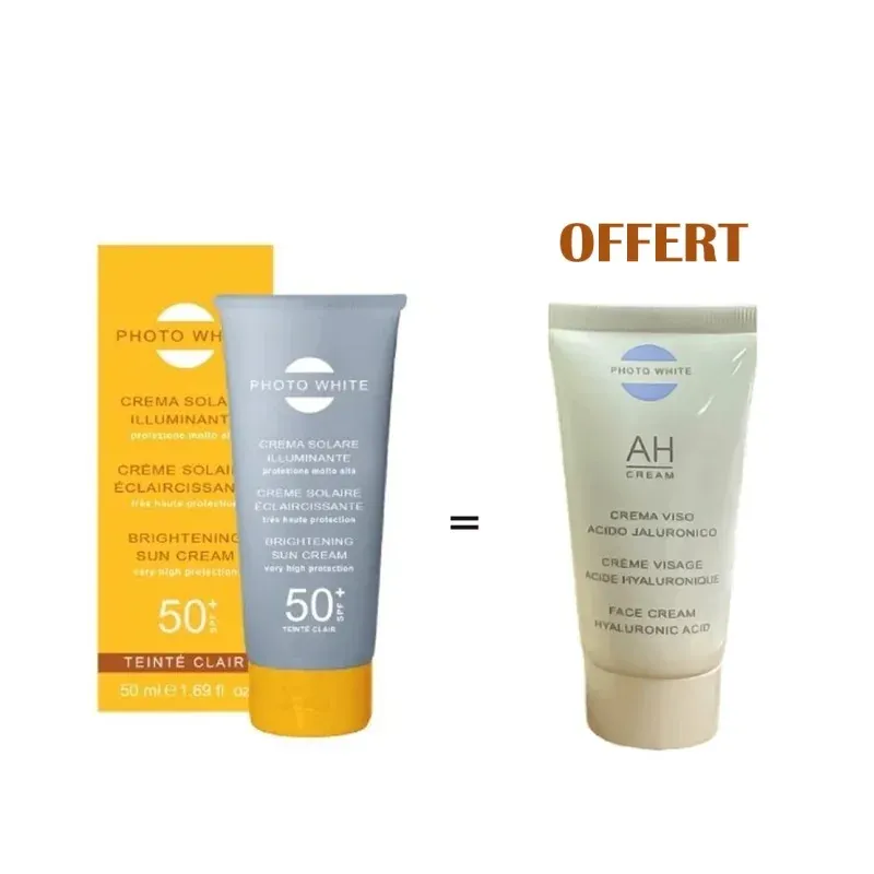 PHOTOWHITE SOLAIRE TEINTÉE CLAIRE SPF 50+ 50ML Achete + CRÈME AH 50ML Offert