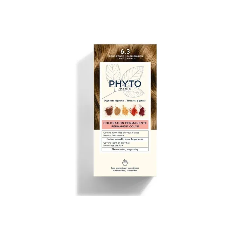 PHYTO COLORATION 6.3 BLOND FONCÉ DORÉ