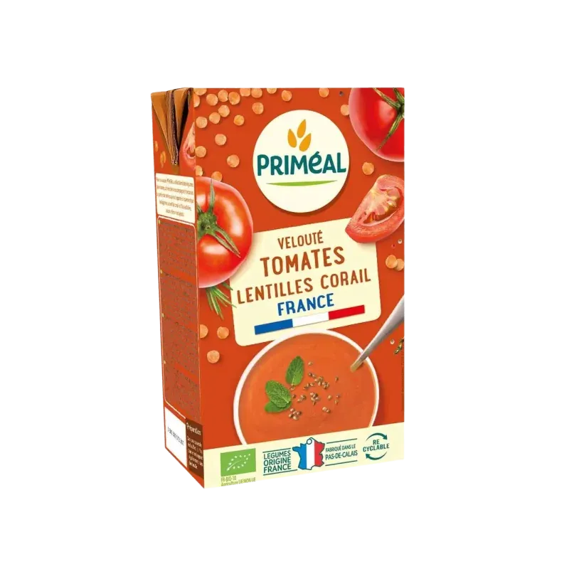 PRIMEAL VELOUTE TOMATES & LENTILLES CORAIL 1L