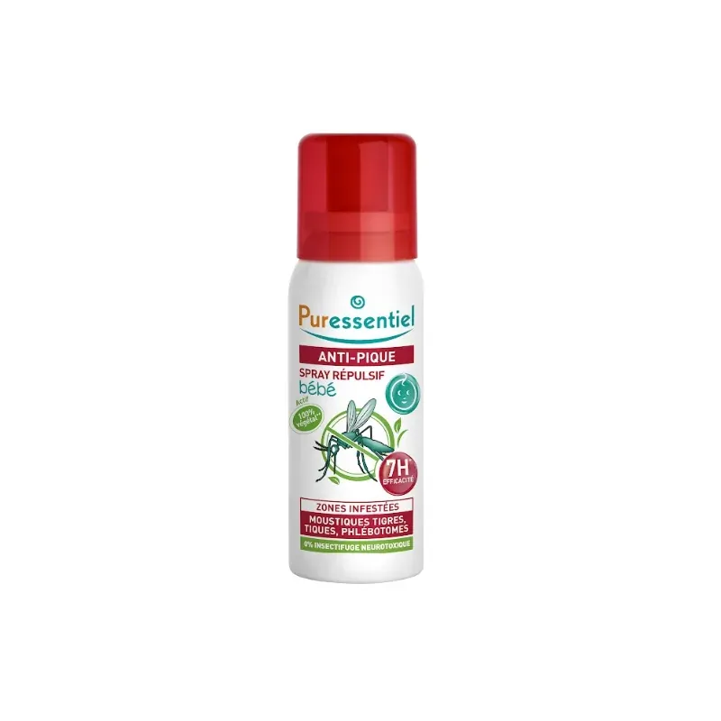 PURESSENTIEL ANTI PIQUE SPRAY RÉPULSIF BEBE 60ML