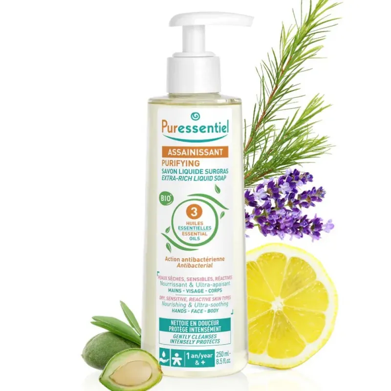 PURESSENTIEL ASSAINISSANT SAVON SURGRAS - 250 ML