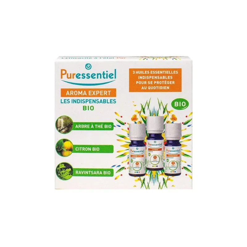 PURESSENTIEL HUILE ESSENTIELLE PACK LES INDISPENSABLES BIO