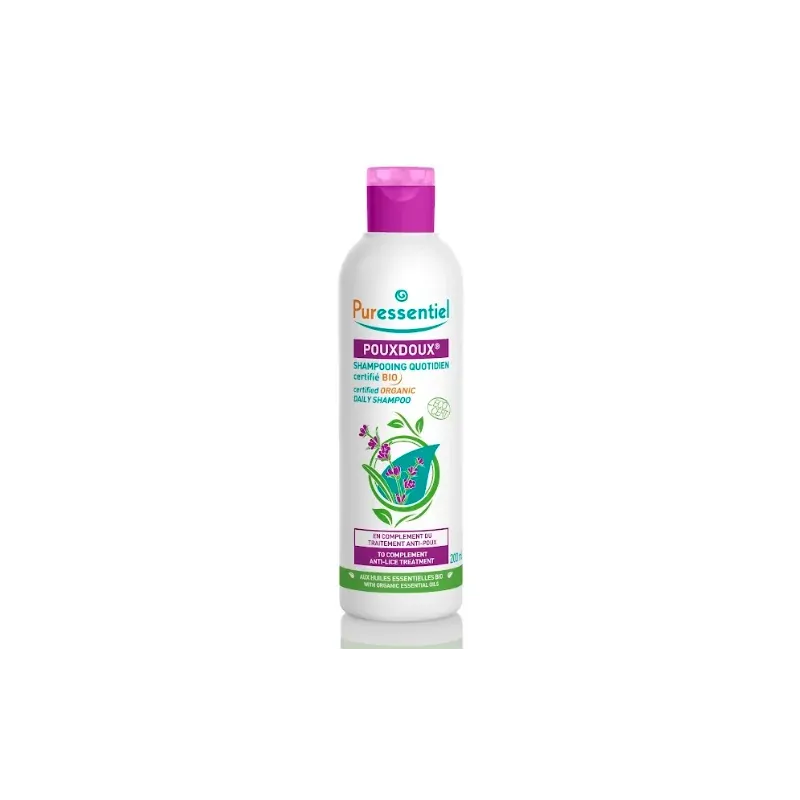 Puressentiel Shampooing quotidien poux doux bio -200 ml