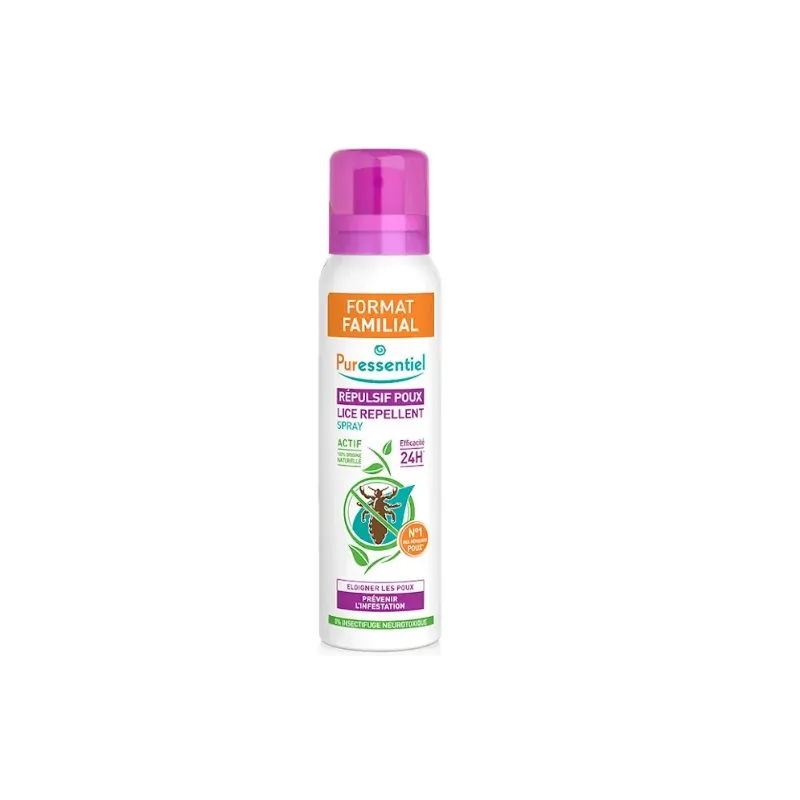 Puressentiel Spray répulsif poux format familial -200ml