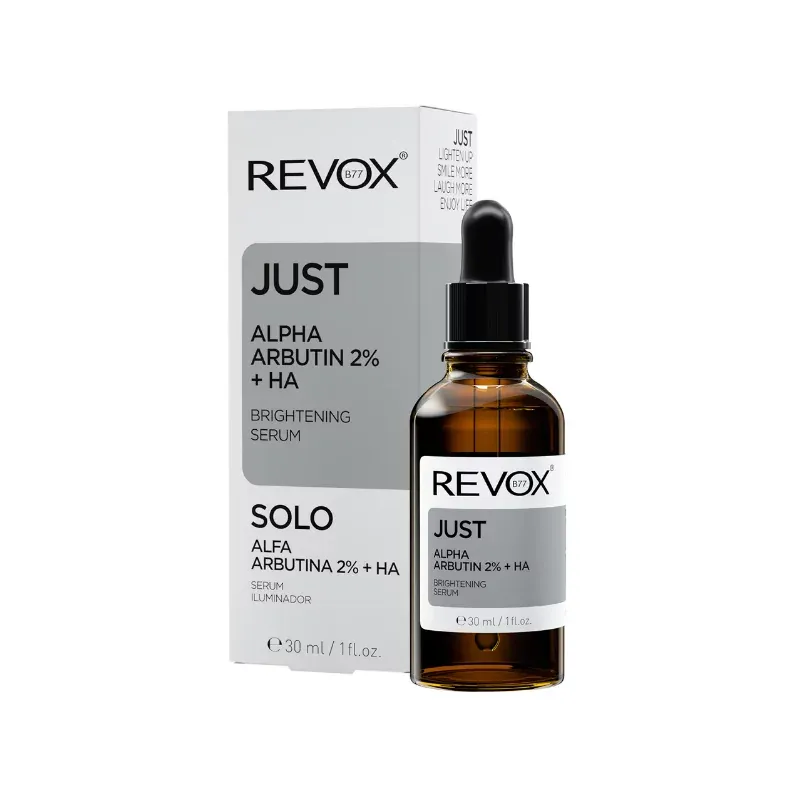 REVOX B77 JUST ALPHA ARBUTIN 2% + HA BRIGHTENING SERUM, 30ml