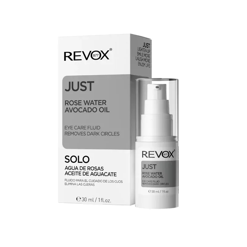 REVOX B77 JUST Fluide Contour des Yeux à L'huile D'avocat et à L'eau de Rose 30 ml