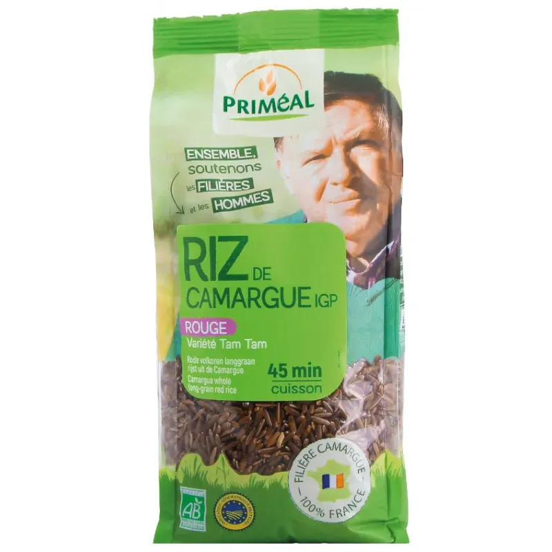 Primeal Riz long rouge de camargue 500g