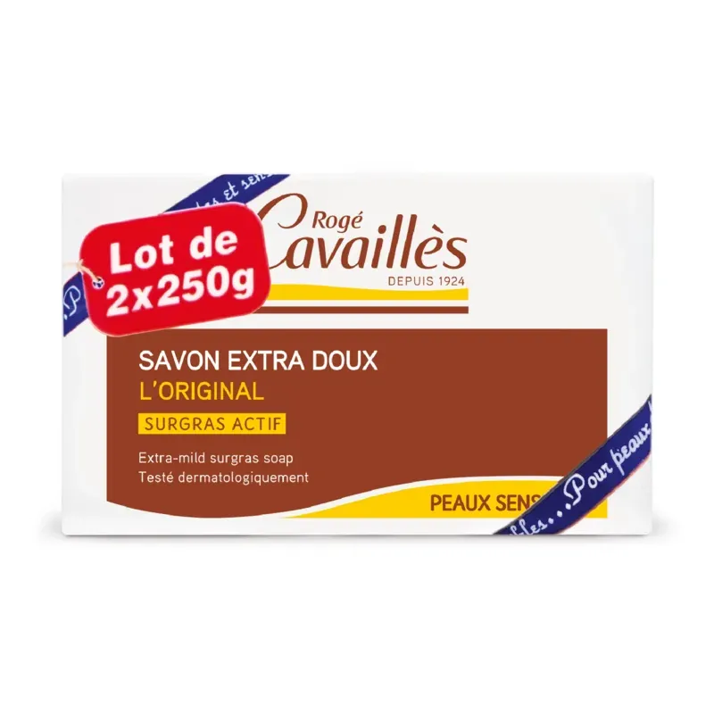 ROGE CAVAILLES SAVON SURGRAS EXTRA DOUX 250G X2