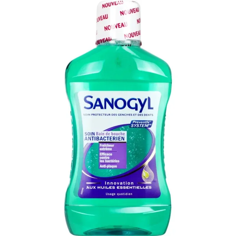 SANOGYL BAIN DE BOUCHE ANTIBACTERIEN AU HUILES ESSENTIELLES FL 500ML