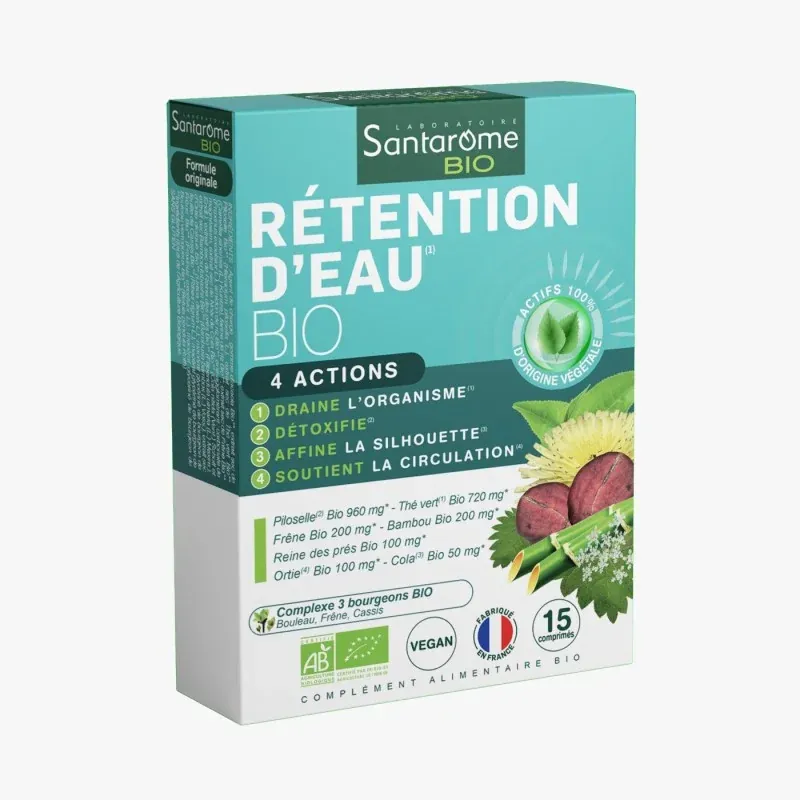 SANTAROME RETENTION D'EAU 15 COMPRIMES